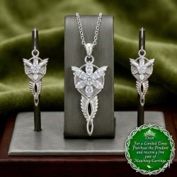 The Official Arwen Evenstar Necklace  With Free Matching Earrings (value NZD$285)