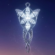 The Official Arwen Evenstar Necklace  With Free Matching Earrings (value NZD$285)