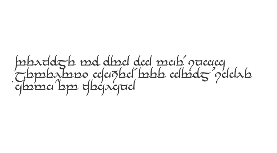 Elvish Runes, also known as Cirth or Angerthas