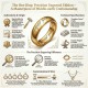 Lord of the Rings Gold One Ring with Fine Engraving The Official One Ring in Solid Gold with Fine Engraving-Lord of the Rings Jewelry-Elven Jewellery
