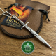 Sting Official Sterling Silver Pendant Frodo Baggins Official Sting sword pendant necklace in solid 925 sterling silver, 65mm, Elven blade of Frodo Baggins from Lord of the Rings, handcrafted in New Zealand, New Line Productions licensed