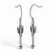 Official Legolas Greenleaf Arrow drop earrings in solid 925 sterling silver, available in 22mm and 30mm lengths, nickel-free hook fittings, New Line Productions licensed, made in New Zealand