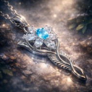 The Evenstar Pendant – Genuine Blue Topaz Edition