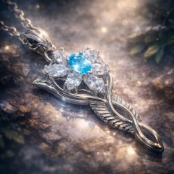 The Evenstar Pendant – Genuine Blue Topaz Edition