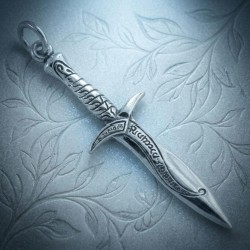 The Sting Pendant — Sterling Silver Elven Blade, Bilbo's Sword