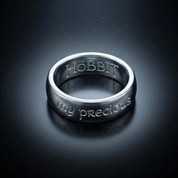 The "My Precious" Ring —  Gollum's Obsession Engraved in Silver