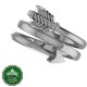 Official Legolas Greenleaf Arrow Wrap Ring in solid 925 sterling silver, silver arrow wraps around the finger twice, custom made, New Line Productions licensed, made in New Zealand