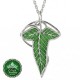 Official Elven Leaf of Lórien sterling silver pendant necklace, mallorn leaf with silver vein detail, Fellowship of the Ring gift from Galadriel, New Line Productions licensed, made in New Zealand