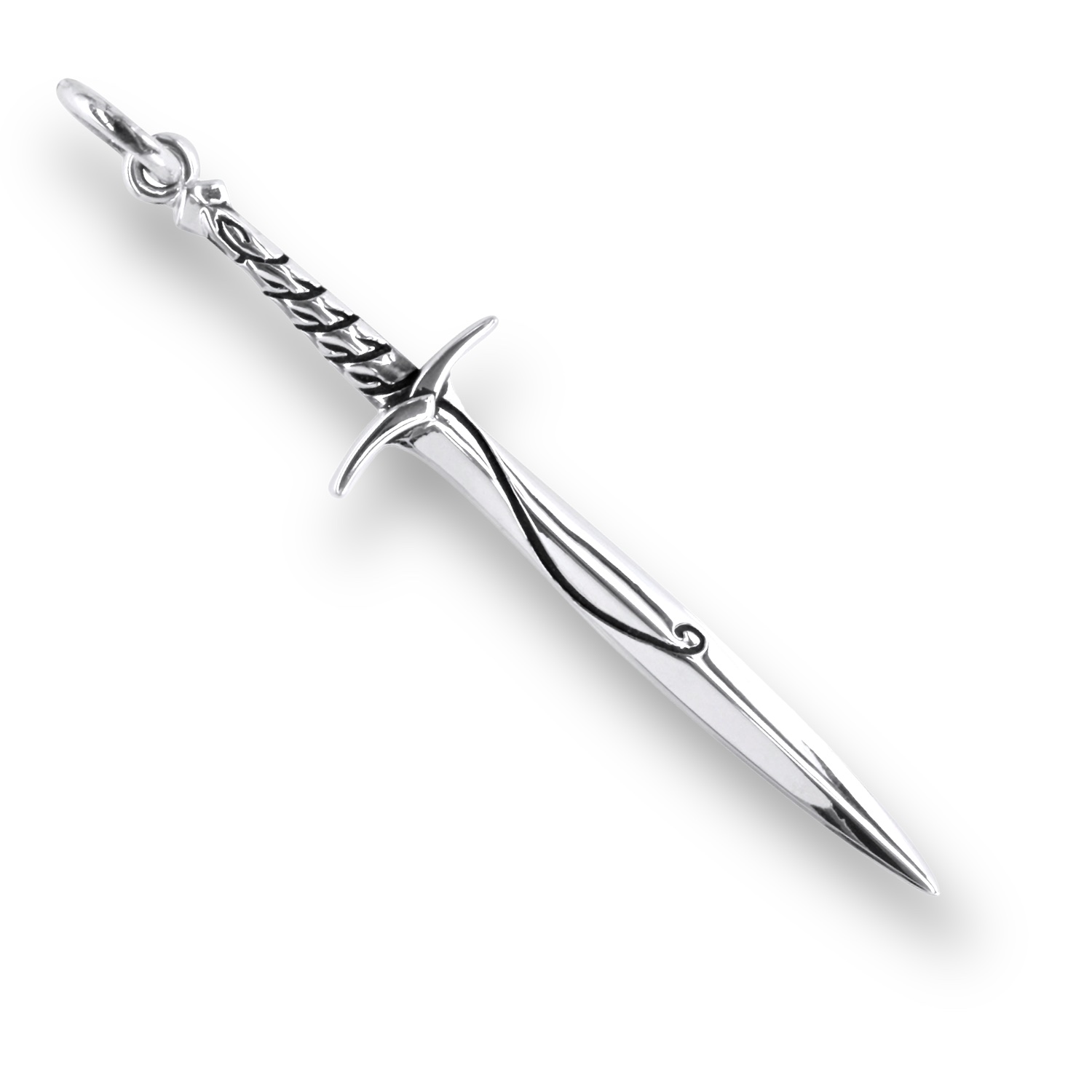 Sting is a sword owned by Bilbo Baggins. Bilbo initially found it in the lair of the giant spider, Shelob, during his journey with the dwarves to reclaim the Lonely Mountain from the dragon Smaug.