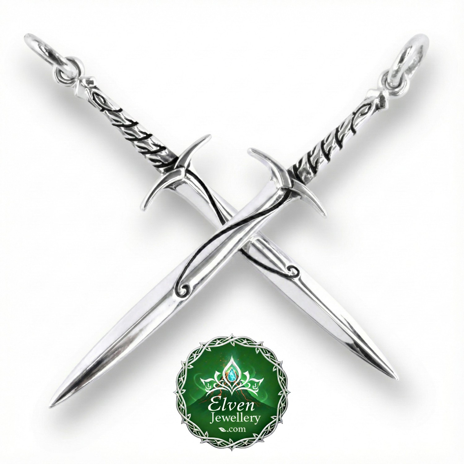 Sting Official Sterling Silver Pendant Frodo Baggins Official Sting sword pendant necklace in solid 925 sterling silver, 65mm, Elven blade of Frodo Baggins from Lord of the Rings, handcrafted in New Zealand, New Line Productions licensed