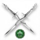 Sting Official Sterling Silver Pendant Frodo Baggins Official Sting sword pendant necklace in solid 925 sterling silver, 65mm, Elven blade of Frodo Baggins from Lord of the Rings, handcrafted in New Zealand, New Line Productions licensed