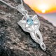 Arwen Evenstar Pendant Topaz (Small) - Lord of the Rings Ring Jewellery - The Evenstar ...and she took a white gem like a star that lay upon her breast hanging upon a silver chain... The Evenstar pendant was given to Ar