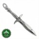 Official Sting pendant necklace in solid 925 sterling silver, 65mm Elvish blade of Bilbo Baggins from The Hobbit, forged in Gondolin, New Line Productions licensed, made in New Zealand