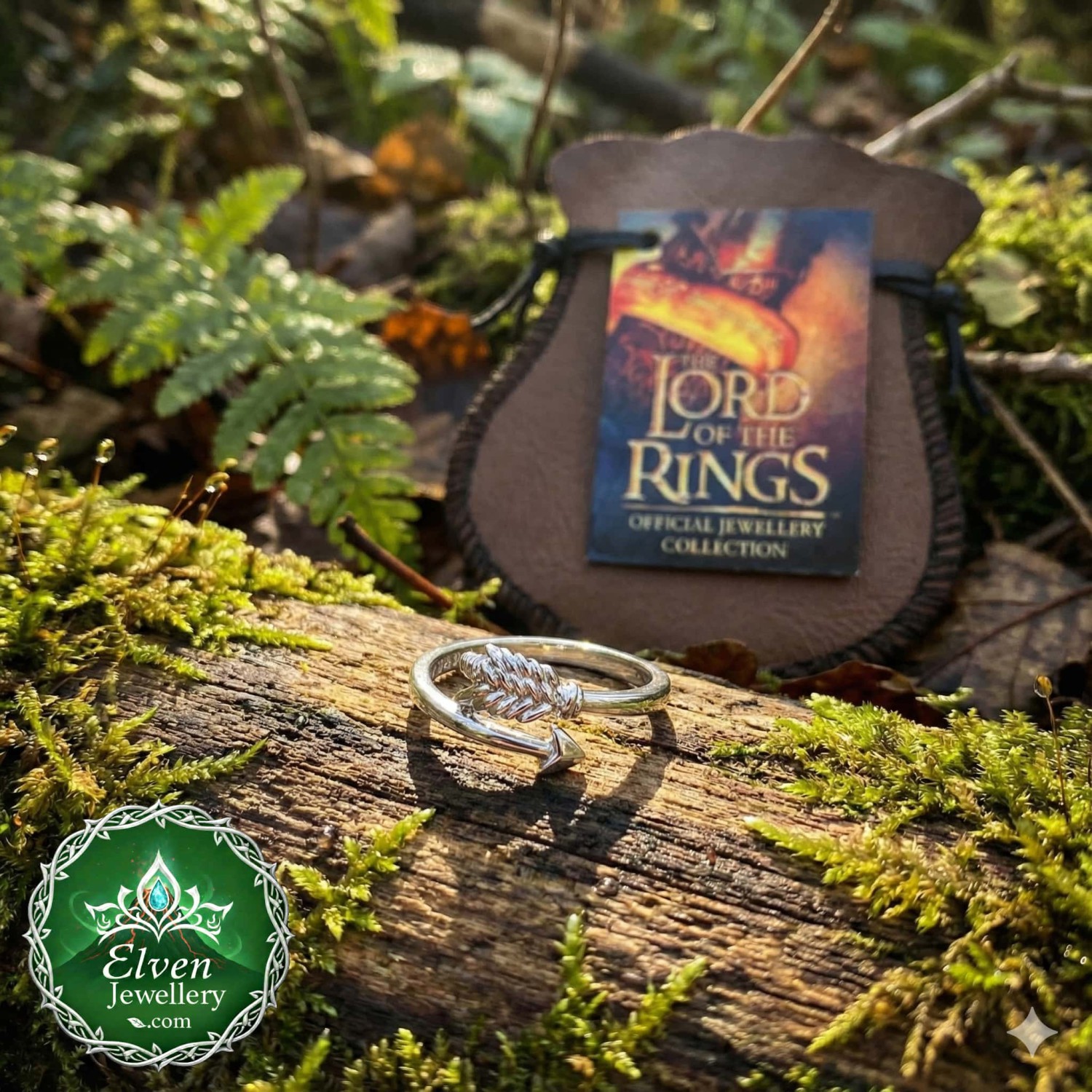 Official Legolas Arrow Ring Sterling Silver LOTR Mirkwood Official Legolas Greenleaf Arrow Ring in solid 925 sterling silver, custom made to exact size, New Line Productions licensed, made in New Zealand
