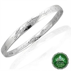 The One Ring Bangle — Hand-Engraved Sterling Silver