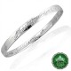 Official One Ring Bangle in solid 925 sterling silver, Black Speech inscription hand-engraved on exterior and interior, 6mm width, New Line Productions licensed, made in New Zealand