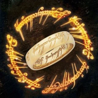 kom tot rust compenseren Scheur Buy the Official Lord of the Rings Gold One Ring with Fine Engraving -  Official Licensed Product | Free Delivery from Middle Earth - Rings of Power
