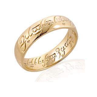 credit maart Baars The Gold One Ring of Power from Lord of the Rings | The Rings of Power |  The mystic of the One Ring shall never diminish - Delivered Free Worldwide