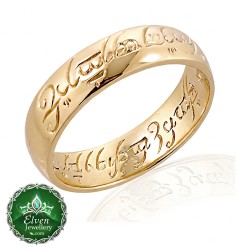 The One Ring – Elven Gold Wedding Band Edition