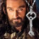 Thorin Oakenshield  wore a golden chain around his neck, upon which he attached his grandfather's key.