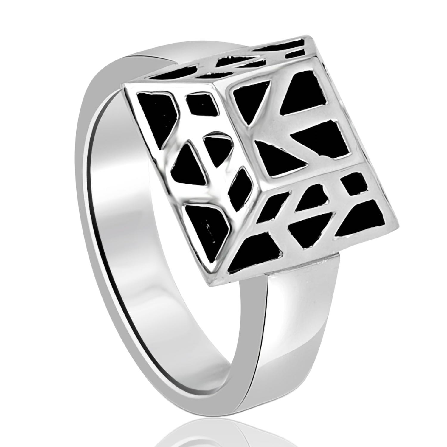 Official Thorin Oakenshield Ring in solid 925 sterling silver, royal emblem engraved and oxidised black, custom made to exact size in New Zealand, New Line Productions licensed